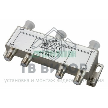 Делитель
 ДЕЛИТЕЛЬ ТВ х 6 под F разъём 5-1000 МГц REXANT (05-6004)-0