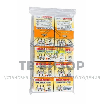 Делитель
 ДЕЛИТЕЛЬ ТВ х 4 + 5шт. F 