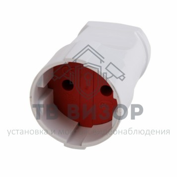 Вилка сетевая
 Розетка переносная б/з белая 10А PROCONNECT (11-8539)-0