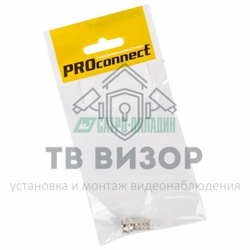 Коннектор
 Разъем антенный на кабель, штекер F для кабеля RG-6, (1шт.) (пакет) PROconnect (05-4003-4-7)-0