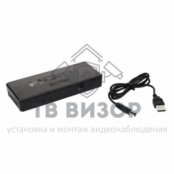 Делитель
 Делитель HDMI 1x4 пластиковый корпус  REXANT (17-6952)-1