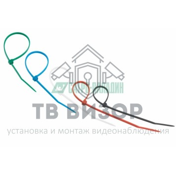 Стяжка
 Хомут nylon 150 х 3.0 мм 25шт цветные REXANT (07-0158-25)-0