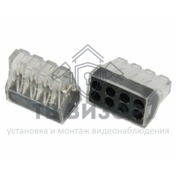 Клемма
 Электромонтажные экспресс-клеммы 773-328  (8*2.5мм²) REXANT (07-3280)-0