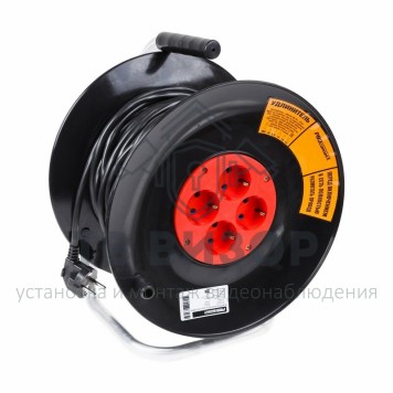 Удлинитель
 Удлинитель силовой на катушке 4 гнезда с/з 30 м, 3х1мм²,STANDART PROCONNECT (11-7605)-0