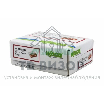 Клемма
 2273-244 ∙ Экcпресс-клемма с пастой, 4-проводная до 2,5 мм² WAGO (07-5143)-2
