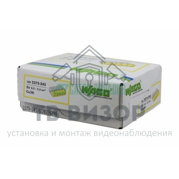Клемма
 2273-245 ∙ Экcпресс-клемма с пастой, 5-проводная до 2,5 мм² WAGO (07-5144)-1