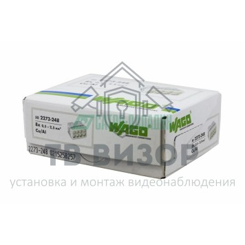 Клемма
 2273-248 ∙ Экcпресс-клемма с пастой, 8-проводная до 2,5 мм WAGO (07-5145)-1