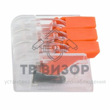 Клемма
 Универсальная компактная клемма, 3-проводная до 4,0 мм² (50 шт/уп) REXANT (07-5203)-2