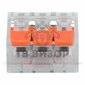 Клемма
 Универсальная компактная клемма, 3-проводная до 4,0 мм² (50 шт/уп) REXANT (07-5203)-1