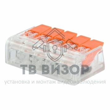 Клемма
 Универсальная компактная клемма, 5-прoводная до 4,0 мм² (5 шт/уп) REXANT (07-5210)-0