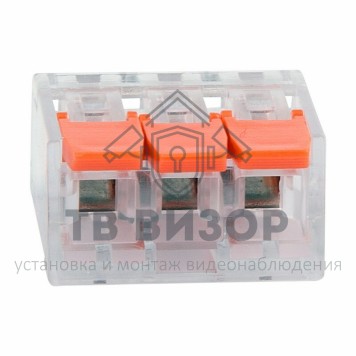 Клемма
 Универсальная компактная клемма, 3-проводная до 4,0 мм² (5 шт/уп) REXANT (07-5207)-2