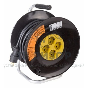 Удлинитель
 Удлинитель силовой на катушке 4 гнезда с/з 40 м, 3х2,5мм²,PROFESSIONAL PROCONNECT (11-7614)-0