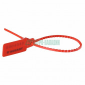 Маркер для кабеля
 Пломба пластиковая, номерная, 255мм, красная  REXANT (07-6121)