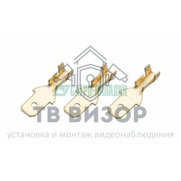 Клемма
 КЛЕММА ПЛОСКАЯ (КП штекер - 4.8мм)  1-1.5мм²  (DJ616-4.8*0.5B)  REXANT (08-0910)-0