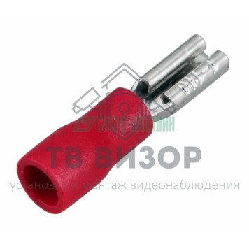 Клемма
 КЛЕММА ПЛОСКАЯ изолированная (КПИ гнездо - 3.8мм)  0.5-1.5мм²  (FDD1.25-110(5))  REXANT (08-0411)-2