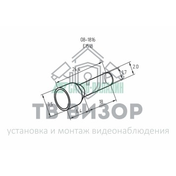 Наконечник
 НАКОНЕЧНИК ШТЫРЕВОЙ ВТУЛОЧНЫЙ изолированный (НШВИ  F-18мм)  18мм х 1.5мм²  (E1518)  черный  REXANT (08-1816)-1