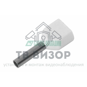 Наконечник
 НАКОНЕЧНИК ШТЫРЕВОЙ ВТУЛОЧНЫЙ изолированный (НШВИ  F-8мм)  2х0.5мм²  (TE-0508)  белый  REXANT (08-2801)-0