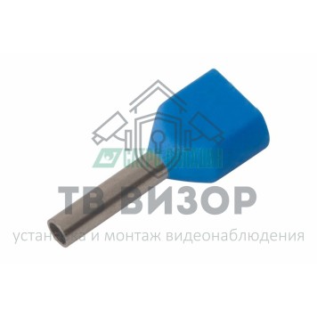 Наконечник
 НАКОНЕЧНИК ШТЫРЕВОЙ ВТУЛОЧНЫЙ изолированный (НШВИ  F-8мм)  2х0.75мм²  (TE-7508)  синий  REXANT (08-2802)-0