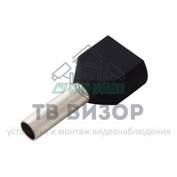 Наконечник
 НАКОНЕЧНИК ШТЫРЕВОЙ ВТУЛОЧНЫЙ изолированный (НШВИ  F-8мм)  2х1.5мм²  (TE-1508)  черный  REXANT (08-2806)-0