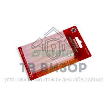 Термоклей
 Клеевые стержни d=11,3 мм, L=100 мм, прозрачные (упак. 12 шт. ) (блистер) REXANT (09-1220)-1