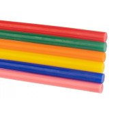 Термоклей
 Клеевые стержни d=7,4 мм, L=100 мм, цветные (упак. 12 шт.) (блистер) REXANT (09-1020)