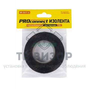 Лента изоляционная
 Изолента ХБ 18 х 0,35 мм, (ролик 16,4 м / 110 г) PROconnect (09-2411-4)-0