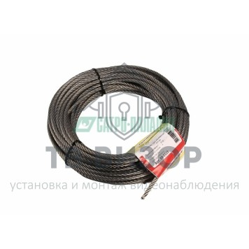 Трос
 Трос нержавеющий d=5мм, моток 20 метров REXANT (09-5505)-0