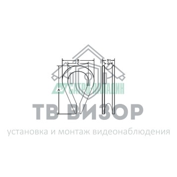 Такелаж
 Коуш DIN 6899, d 10 (09-5650)-1