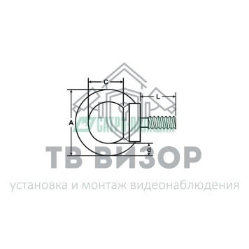 Такелаж
 Рым-болт DIN 580, М10 (09-5620)-1