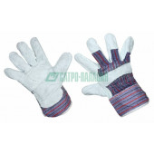 Перчатки
 Перчатка спилковая (спилок + хб ткань), кожевенный спилок класса АВ. Материал подкладки: 100% хб. (09-0251)