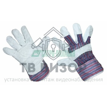Перчатки
 Перчатка спилковая (спилок + хб ткань), кожевенный спилок класса АВ. Материал подкладки: 100% хб. (09-0251)-0