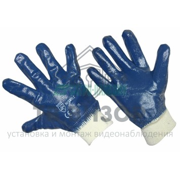 Перчатки
 Перчатки хб с нитриловым покрытием, подкладка 100% хлопок. (09-0236)-0