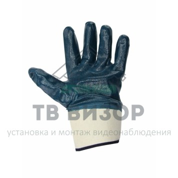 Перчатки
 Перчатки хб, манжета крага с нитриловым покрытием, подкладка 100% хлопок. (09-0238)-0