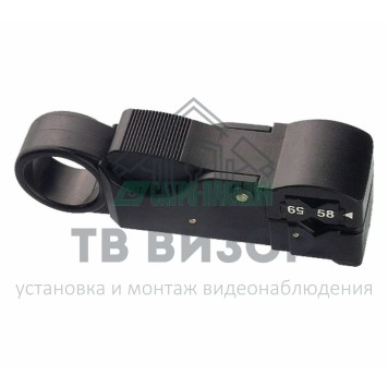 
 Инструмент для зачистки коаксиального кабеля  (3 ножа)  RG-58, RG-59, RG-6  (ht-312) REXANT (12-4012)-0