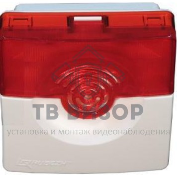 Оповещатель охранно-пожарный комбинированный
 ОПОП 124-7 12В (красно-белый)-1