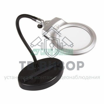 
 Лупа х2.5 90 мм с ложементом LED подсветка REXANT (12-0257)-0