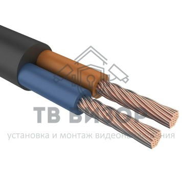 Кабель
 Провод ПВС 2х0,75 мм², черный, ГОСТ (01-8031-4) 200м-1