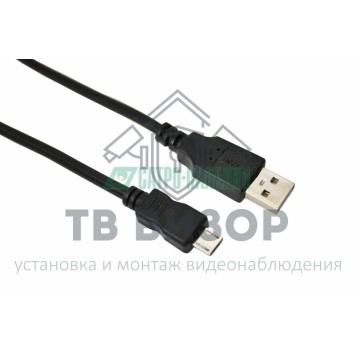 
 Шнур  micro USB (male) - USB-A (female)  0.2M  черный  REXANT (18-1161-2)-0