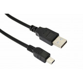 
 Шнур  mini USB (male) - USB-A (male)  0.2M  черный  REXANT (18-1131-2)