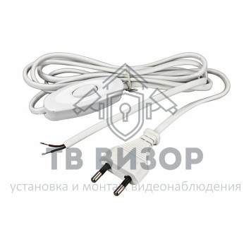 Шнур
 Шнур сетевой  1.8М  с выключателем  без розетки  2.5A-220V  белый  REXANT (11-1115)-1