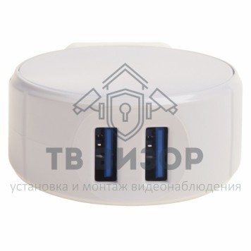 
 Сетевое зарядное устройство 2хUSB (СЗУ) (5V, 2100 mA+1000mA ) белое REXANT (18-2223)-1