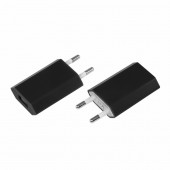 
 Сетевое зарядное устройство для iPhone USB (СЗУ) (1 000mA) черное (18-1900)