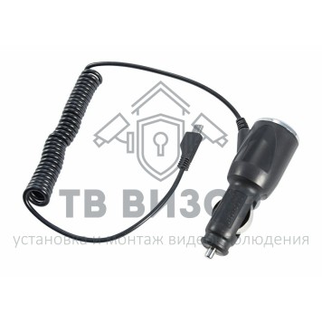 Автозарядка в прикуриватель microUSB (АЗУ) (5V, 1000mA) шнур спираль 1.5М черная REXANT (16-0245) 
 Автозарядка в прикуриватель microUSB (АЗУ) (5V, 1000mA) шнур спираль 1.5М черная REXANT (16-0245)-0