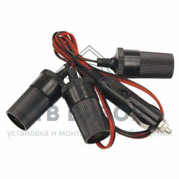 
 Разветвитель автоприкуривателя  3гн  шнур  (FD-1817)  REXANT (16-0221)-0