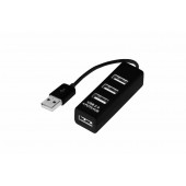 
 Разветвитель USB на 4 порта черный REXANT (18-4103)