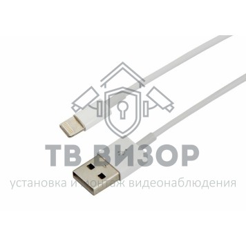 
 USB кабель для iPhone 5/5S/5C/6 original copy 1:1 белый REXANT (18-0001)-0
