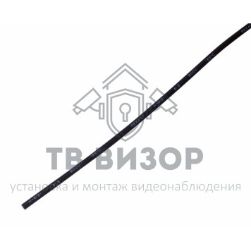 Термоусадка
 1.0 / 0.5 мм 1м термоусадка черная  REXANT (20-1006)-0