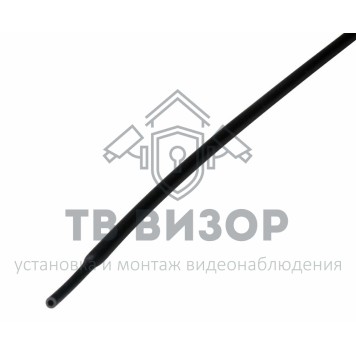 Термоусадка
 1.0 / 0.5 мм 1м термоусадка черная  REXANT (20-1006)-1