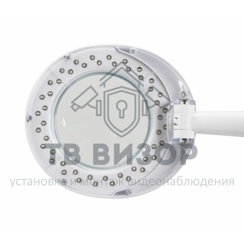 
 Лупа настольная 3D+12D с подсветкой 48 LED, белая REXANT (31-0245)-2