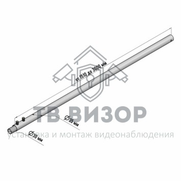 Мачта
 Мачта для антенн КРЫМ-3 300см телескопическая Rexant (34-0485)-3